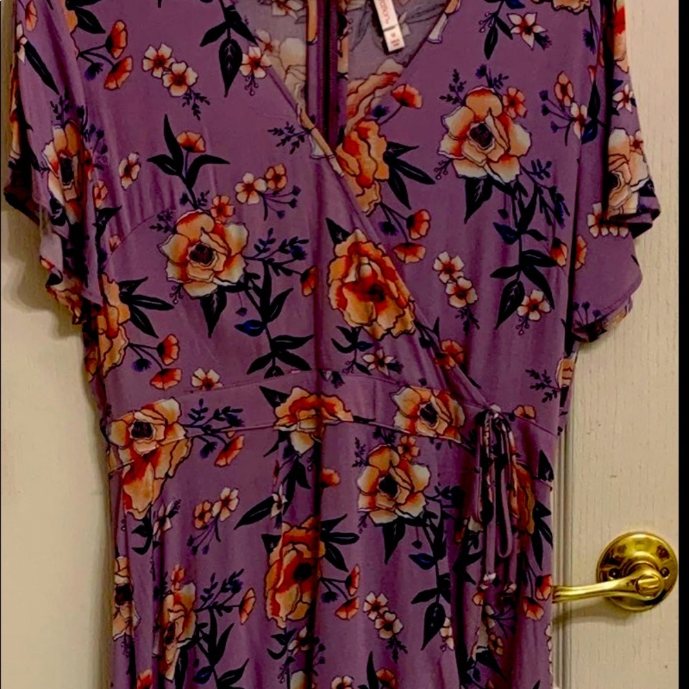 Xhilaration purple floral dress